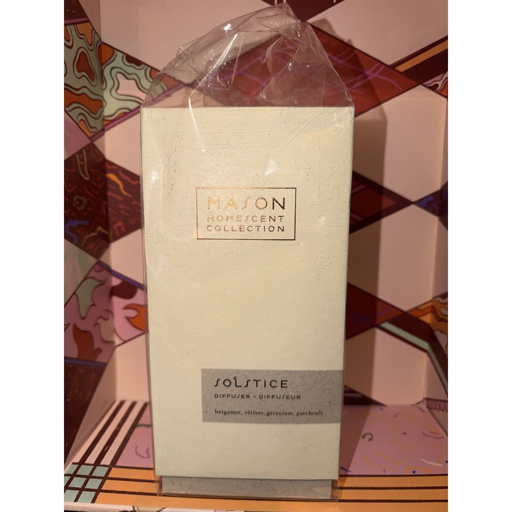 Mason Homescent Collection Reed Diffuser Solstice Bergamot Vetiver Geranium
